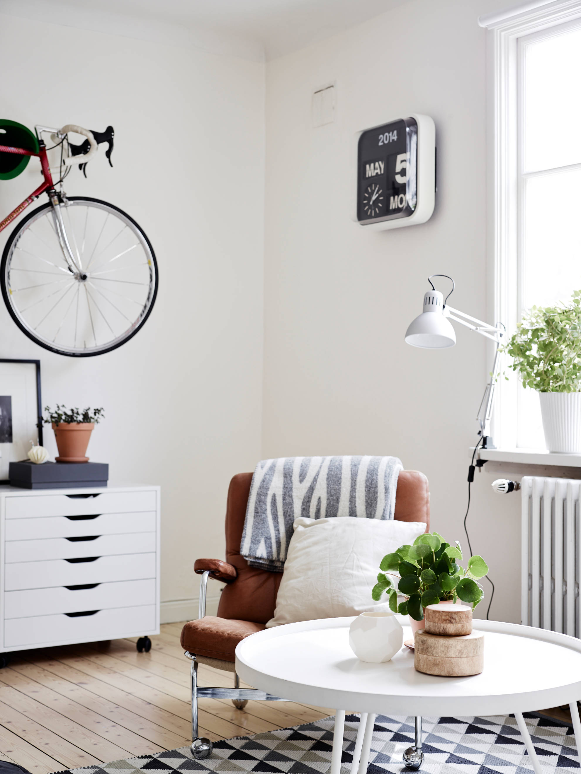 Bike in the living room - via Coco Lapine Design