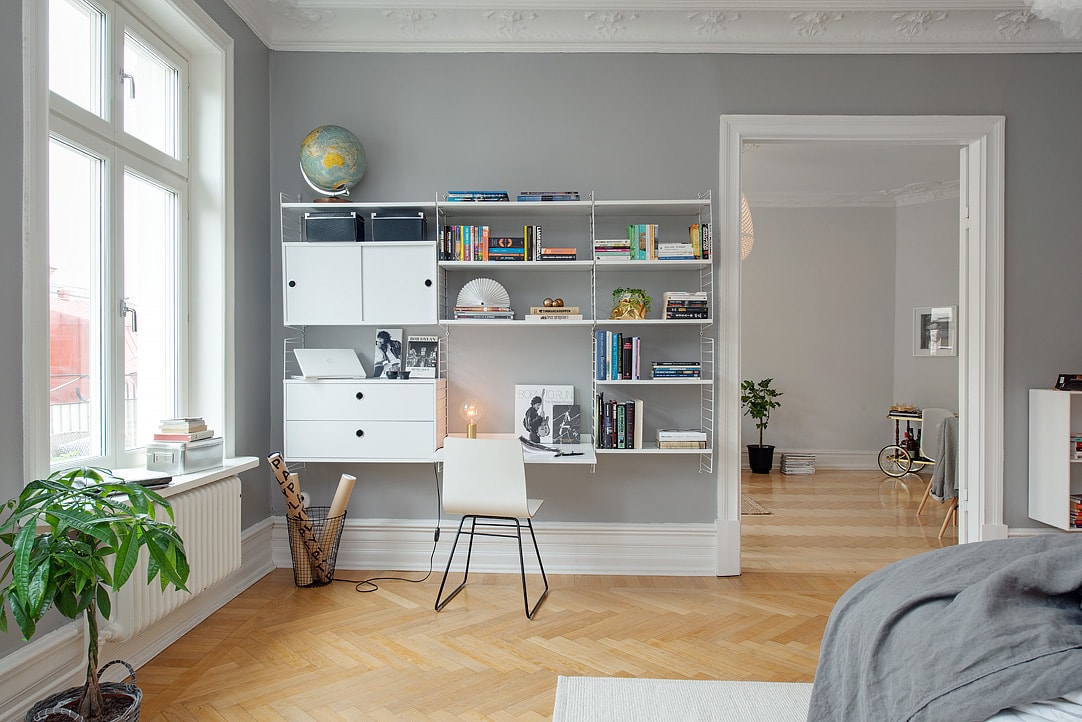 Grey bedroom walls are just perfect - COCO LAPINE DESIGNCOCO LAPINE DESIGN