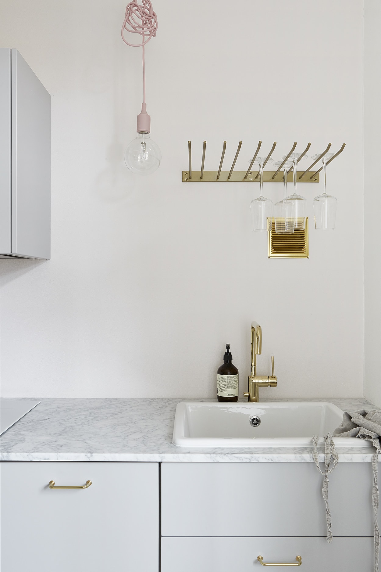 Home in brass and blush pink - via Coco Lapine Design