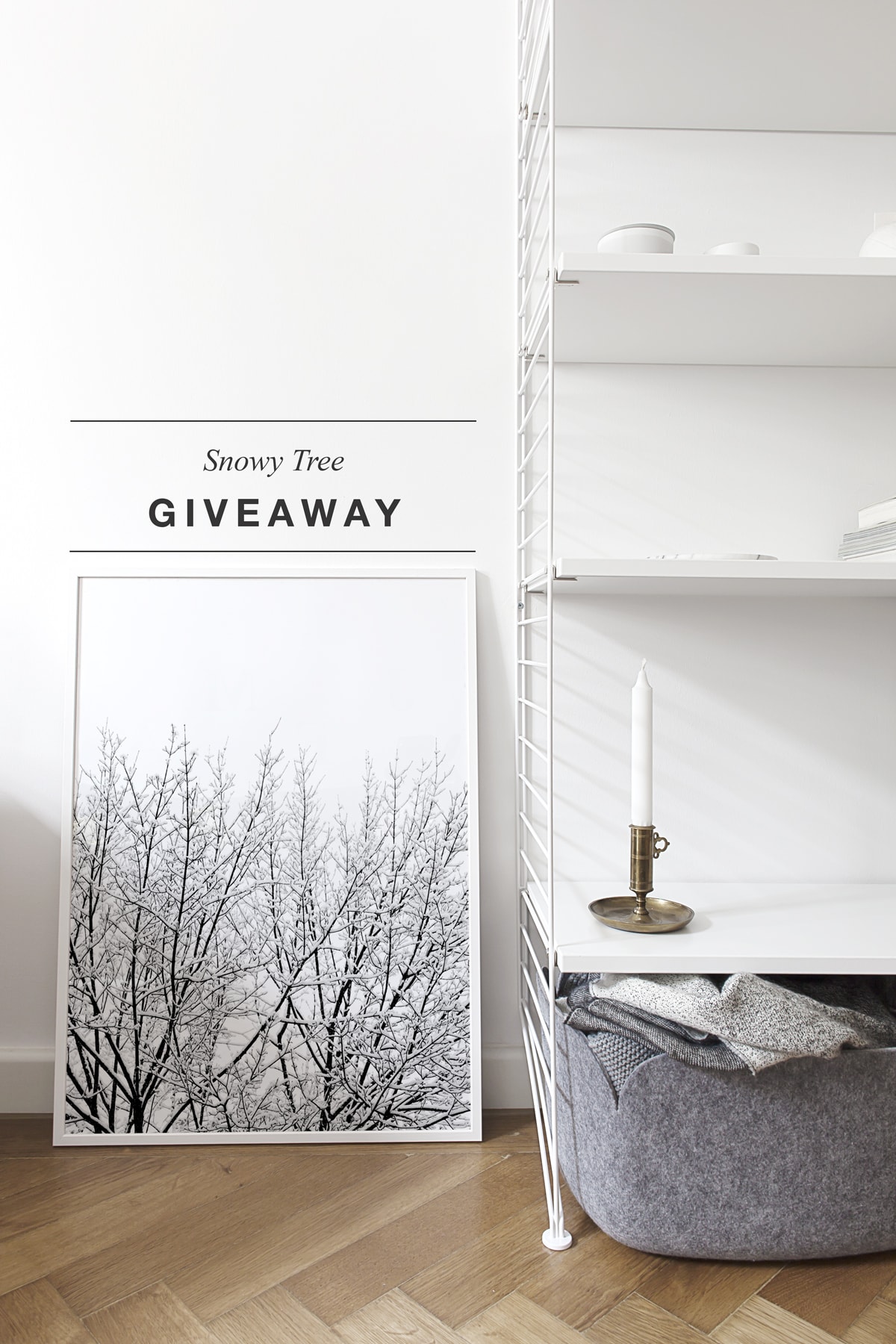 'Snowy Tree' print giveaway