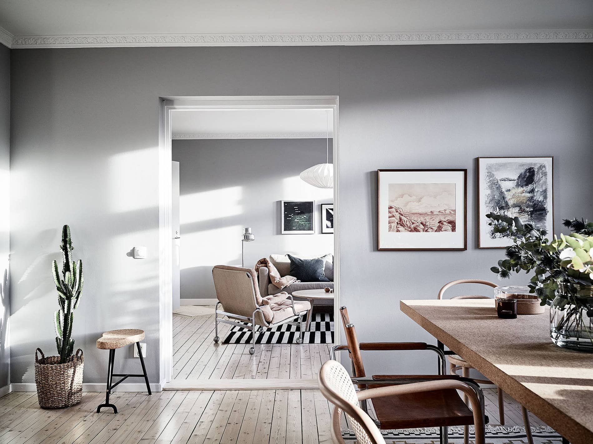 Home in grey and brown - via Coco Lapine Design