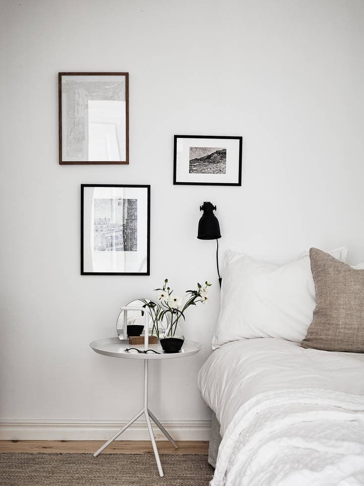 White home with warm details - via Coco Lapine Design