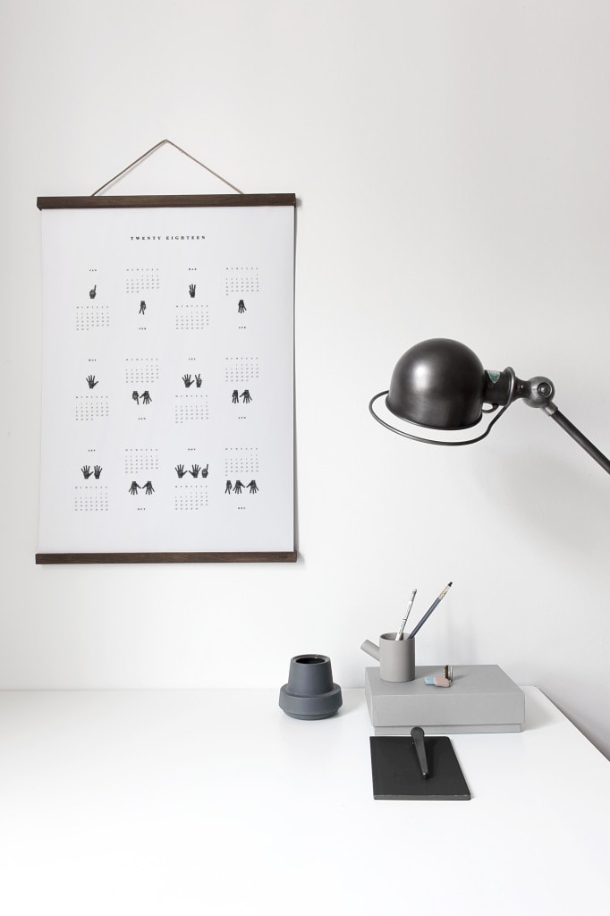 Make it count Calendar 2018 - via Coco Lapine Design blog