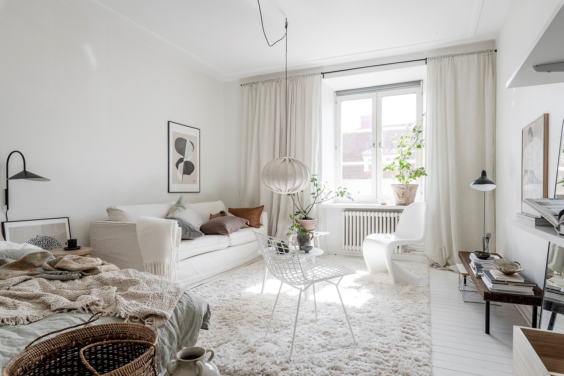 white sofa apartment sized furniture design