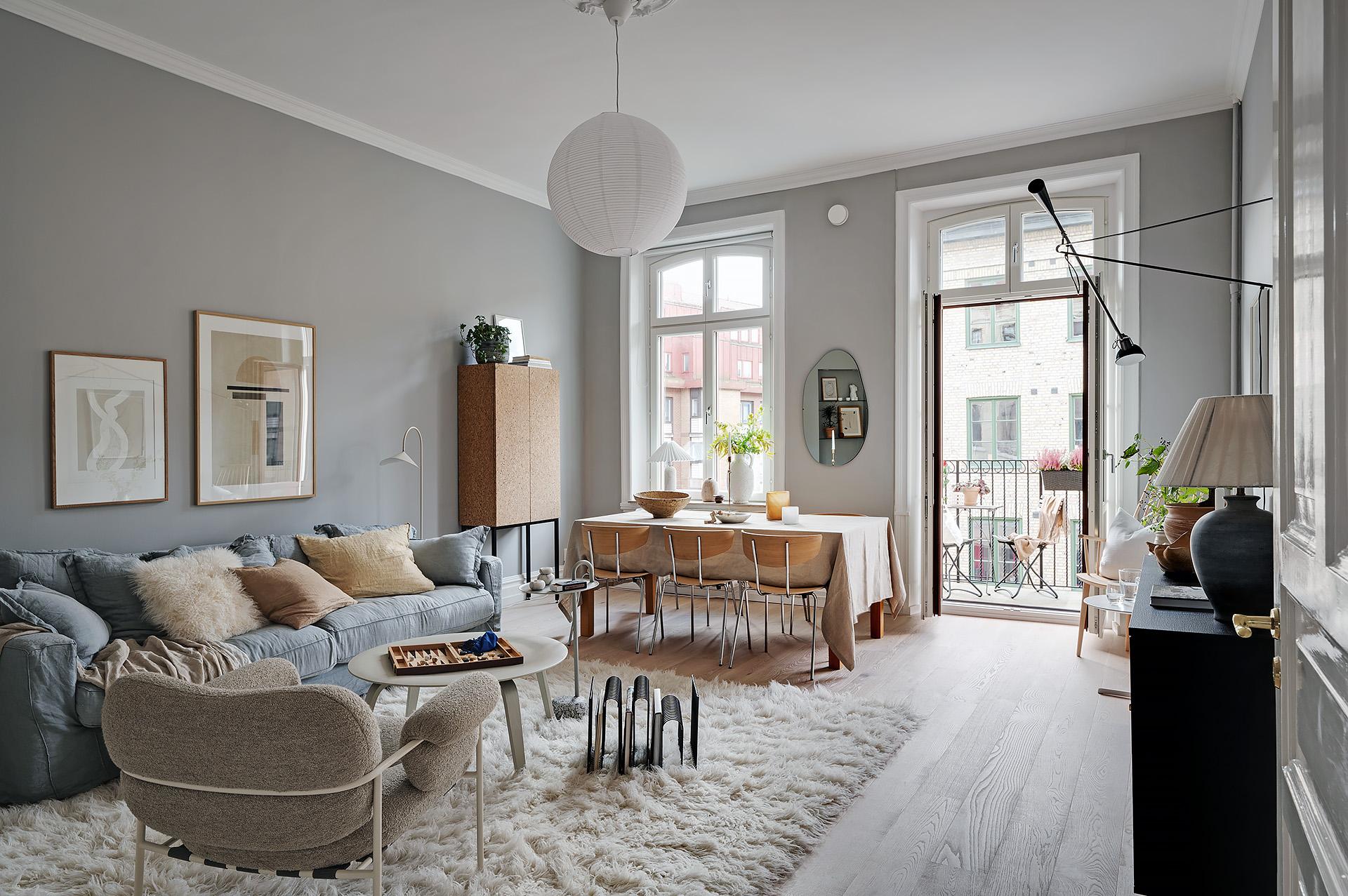 Grey Walls In A Scandinavian Interior COCO LAPINE DESIGNCOCO LAPINE 