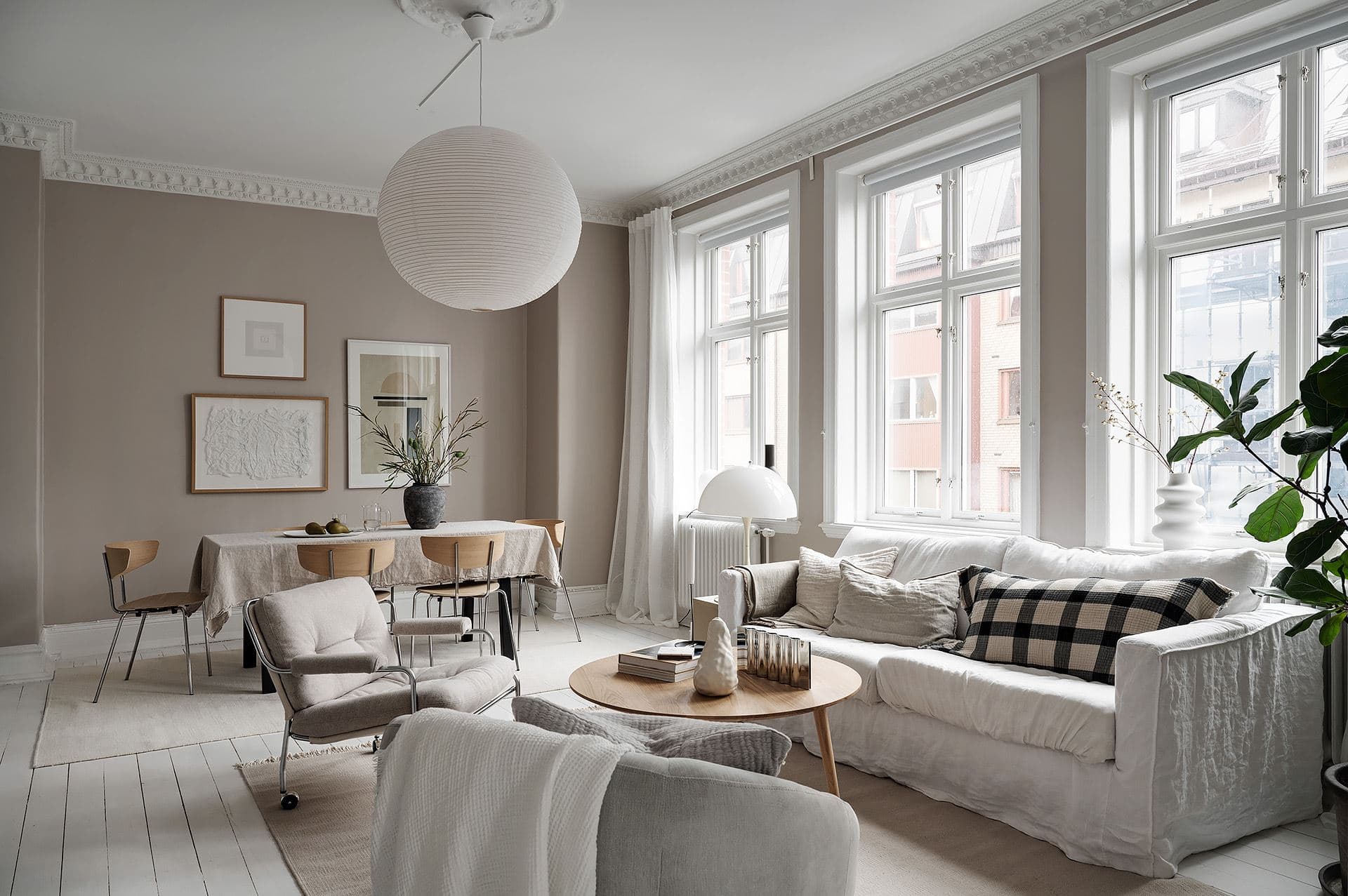 Beautiful turn-of-the-century home in warm grey - COCO LAPINE ...