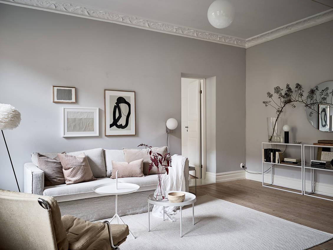 Beautiful grey home with a soft pink touch - COCO LAPINE DESIGNCOCO ...