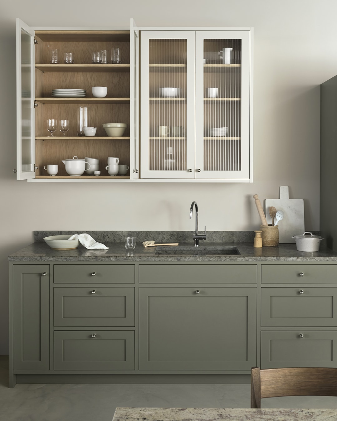 14 inspiring kitchens with sage green cabinets for a subtle fresh look -  COCO LAPINE DESIGN