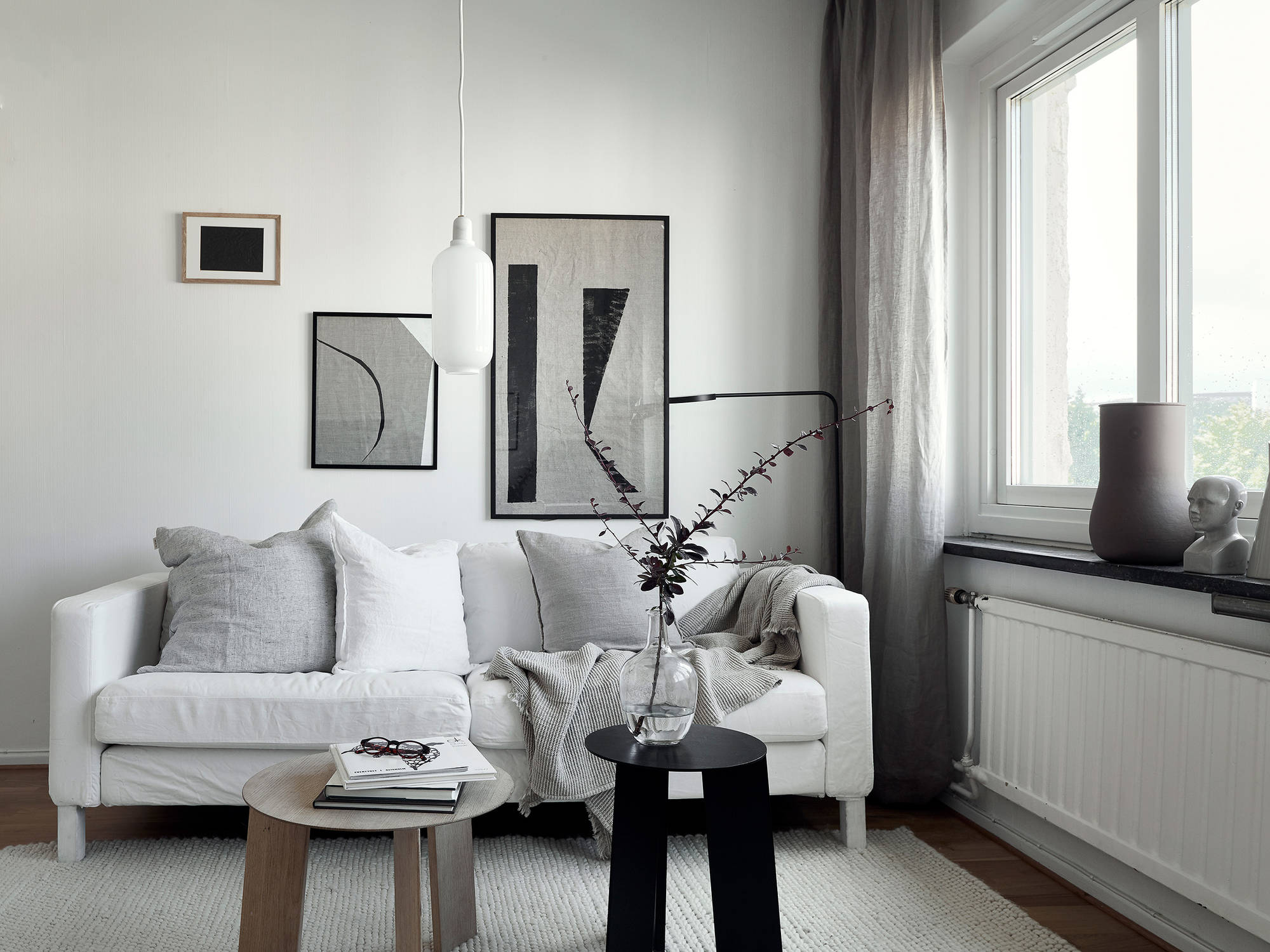 Small studio with a neutral decor - COCO LAPINE DESIGNCOCO LAPINE DESIGN